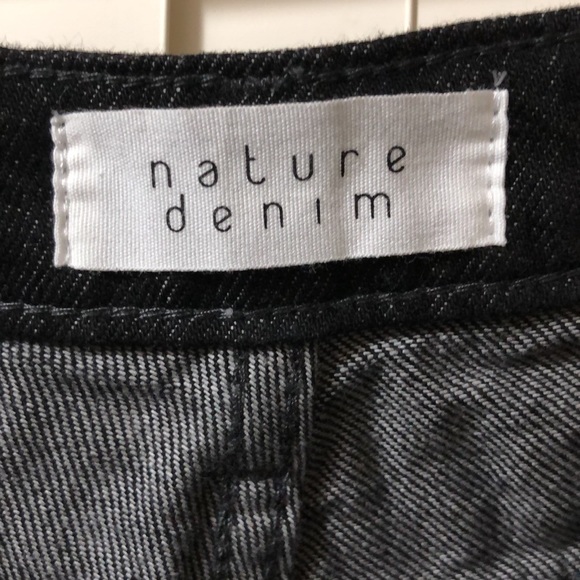 NATURE DENIM High Waist Cuffed Dark Wash Shorts M - Picture 8 of 11